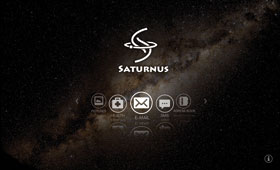 Saturnus cloud app<br />
                                Een app die al je bestanden in een beveiligde cloud omgeving opgelagen wordt.<br /> Webdesign - Logo design